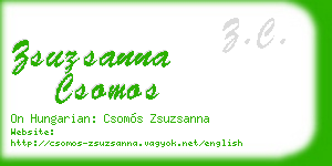 zsuzsanna csomos business card
